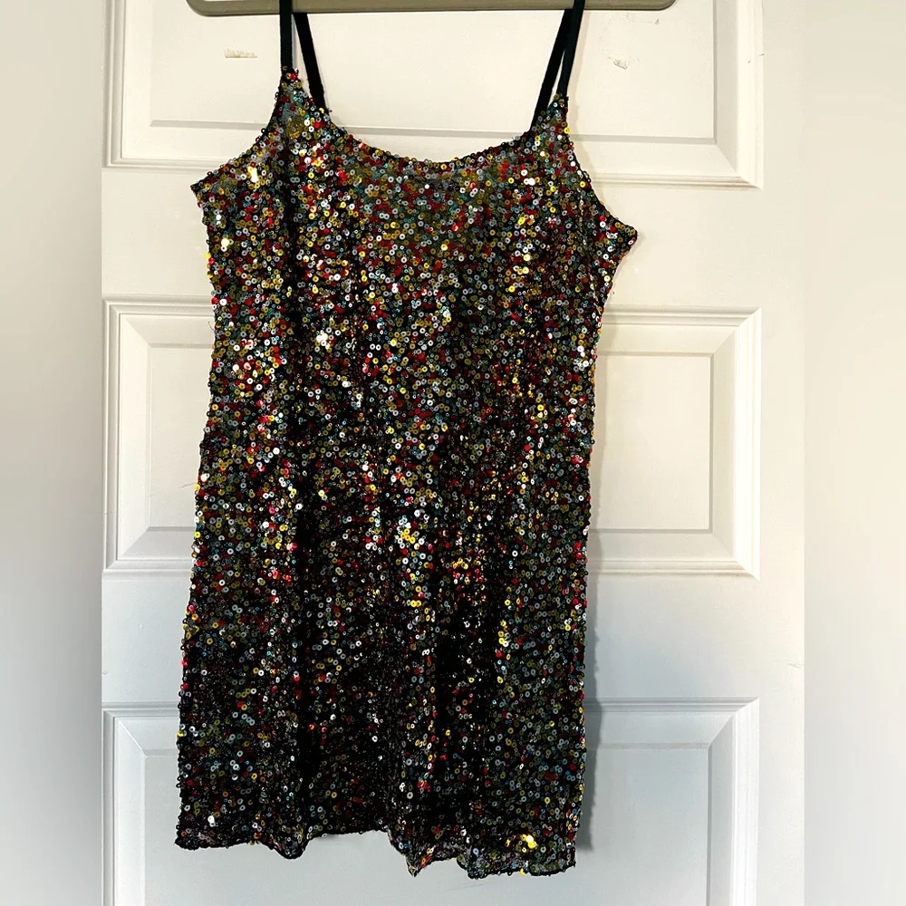 Mini Sequin Shift Slip - Picture 1 of 3